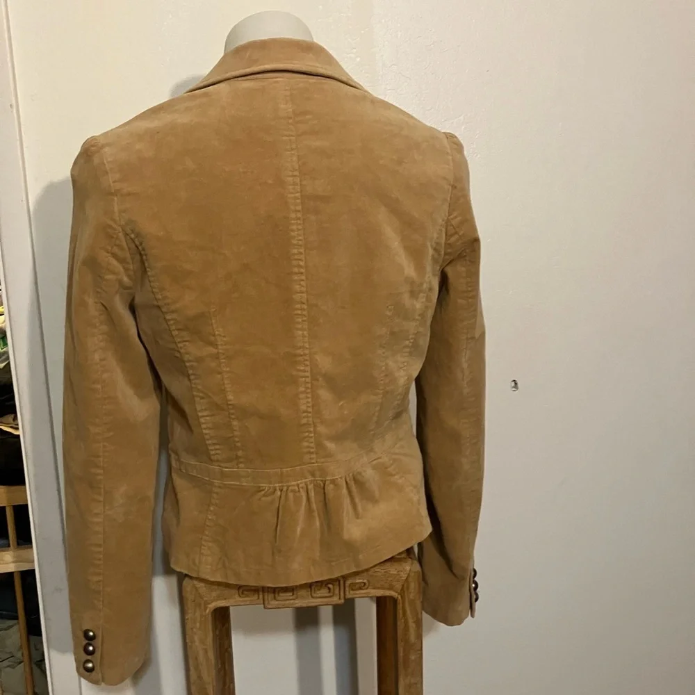 Twenty One Forever  21  brushed cotton fitted blazer with ruffles size L